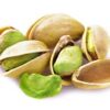 Fresh pistachios isolated.